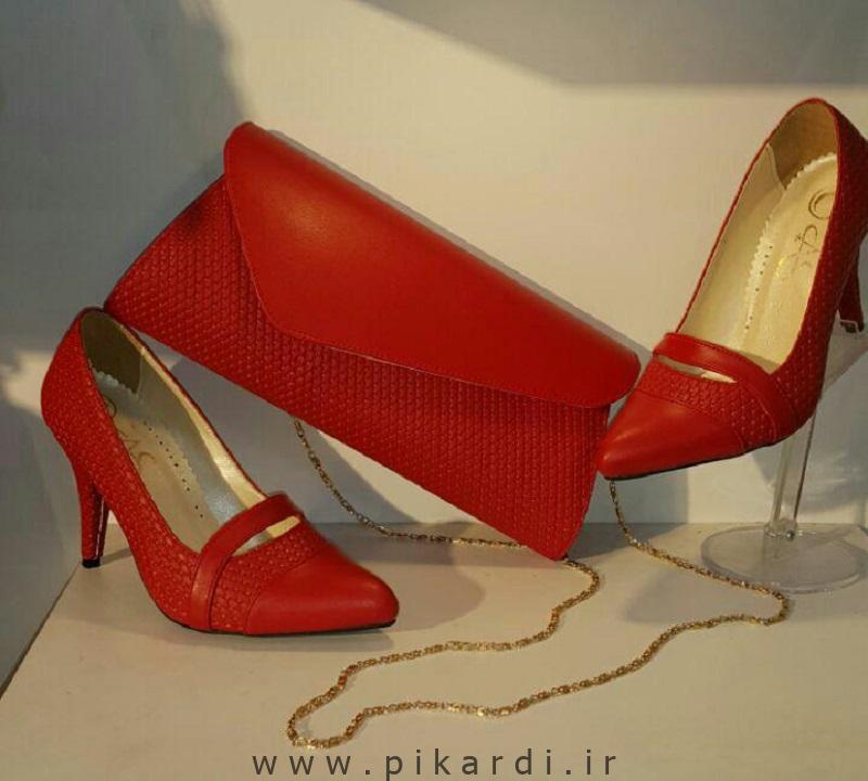 ست های زیبا و دلبرانه کیف و کفش قرمز
