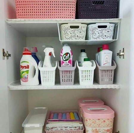 زیباترین چیدمان های کمد و کابینت