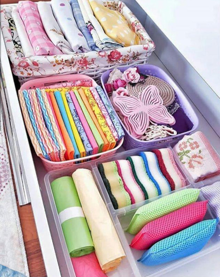 زیباترین چیدمان های کمد و کابینت