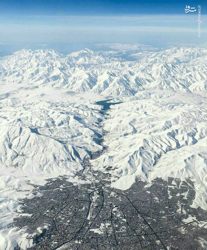 نمایی زیبا و زمستانی از ارومیه