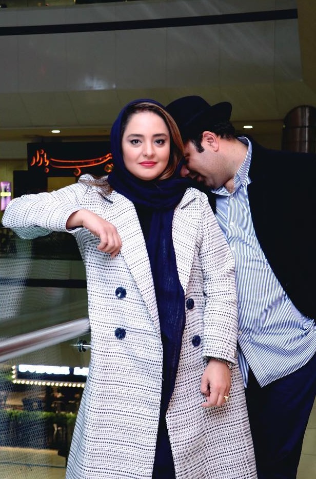 چهره ها/ ژست عجیب «علی اوجی» در کنار «نرگس محمدی»