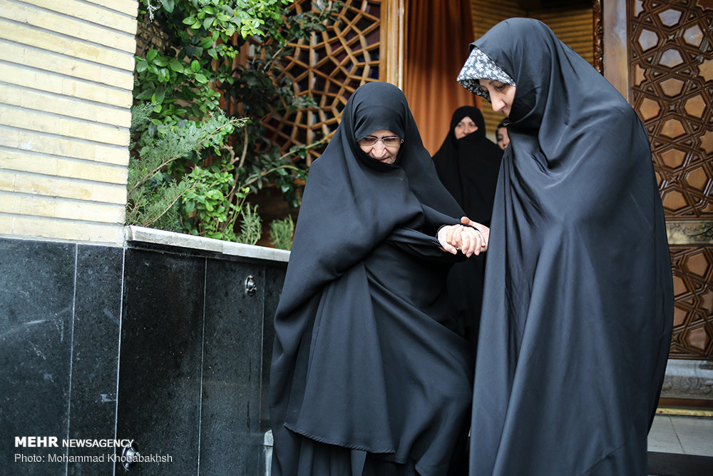 حضور فائزه هاشمی در مراسم مسجد نور تهران 