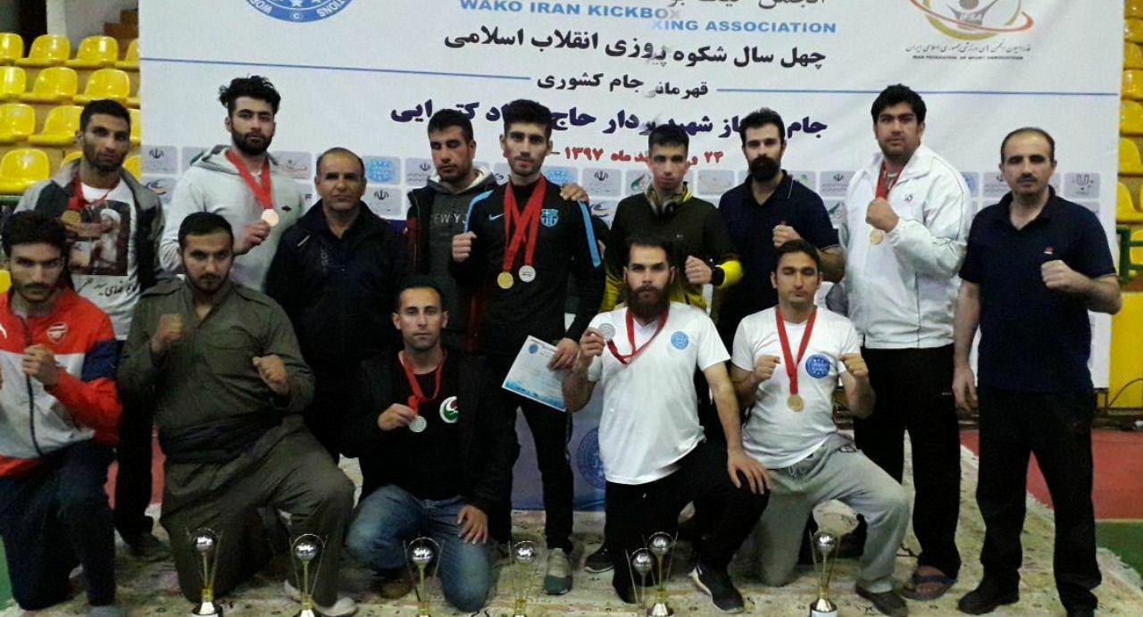 کرمانشاه در جایگاه سوم مسابقات کیک بوکسینگ واکو ایران ایستاد