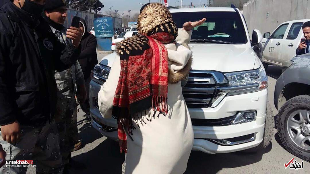 سیلی زدن نماینده زن مجلس افغانستان به صورت افسر پلیس!