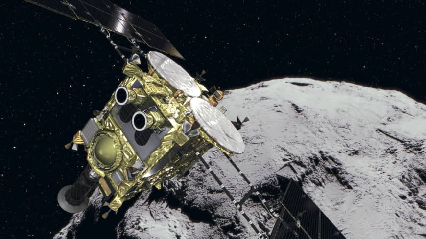 ژاپنی ها مواد منفجره به سمت سیارک «ریوگو» پرتاب می‌کنند