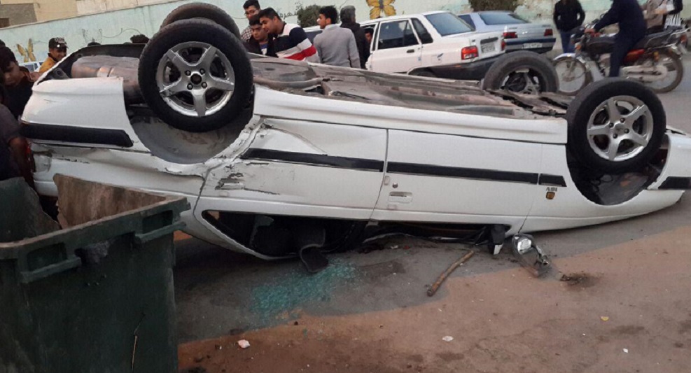 واژگونی یک دستگاه پژو در قزوین 6 مصدوم برجای گذاشت