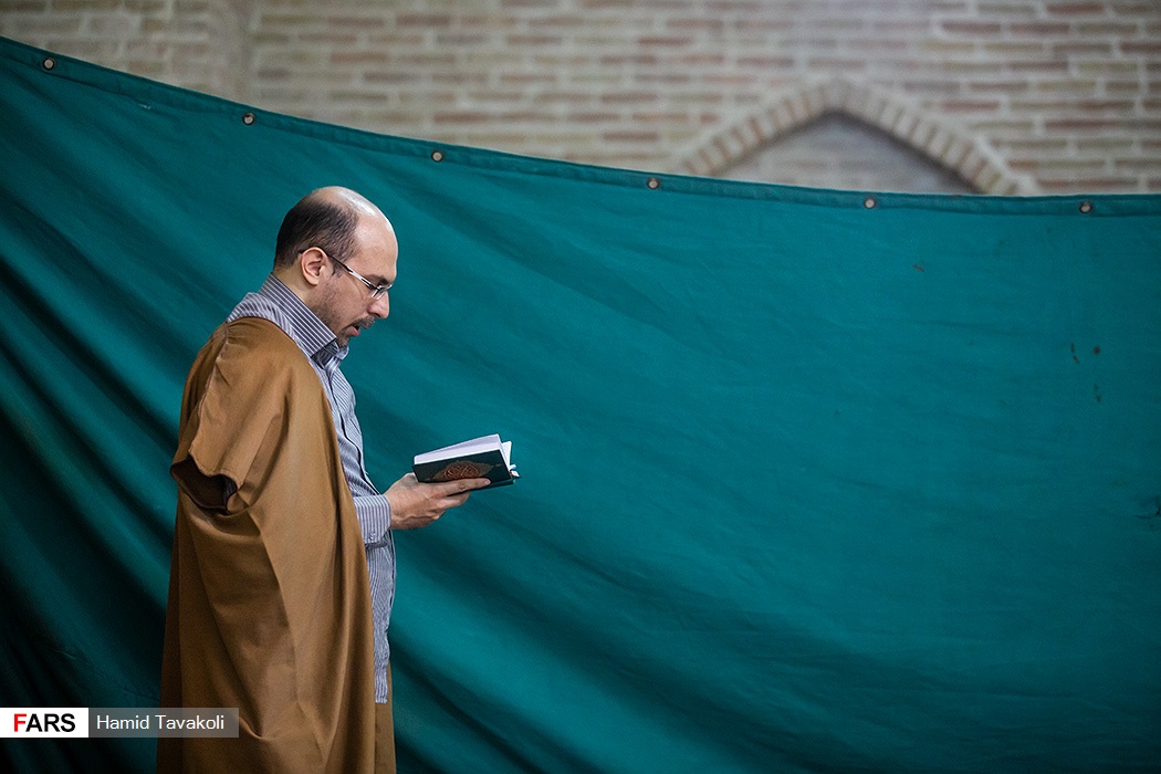 عکس/ مراسم معنوی اعتکاف در مسجد جامع بازار تهران