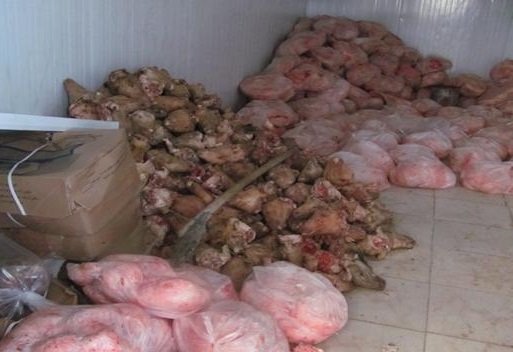 ۵۰۰ کیلو گوشت و مرغ فاسد در قرچک تهران کشف شد