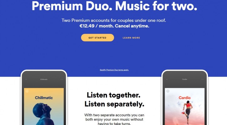 اسپاتیفای آزمایش پلن Premium Duo را آغاز کرد