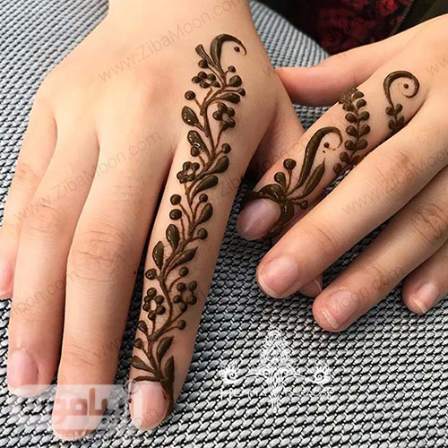 طرح حنا جدید و شیک روی مچ دست و پا
