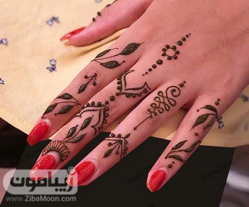 طرح حنا جدید و شیک روی مچ دست و پا
