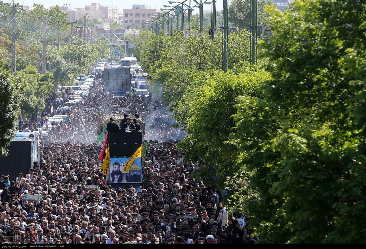 عکس/ مراسم باشکوه تشییع پیکر شهید «مجید قربانخانی»