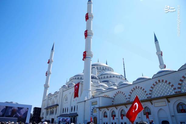  افتتاح بزرگترین مسجد ترکیه با حضور اردوغان