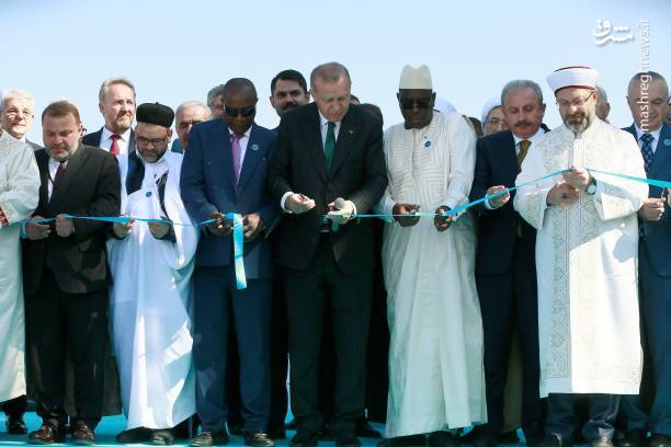  افتتاح بزرگترین مسجد ترکیه با حضور اردوغان