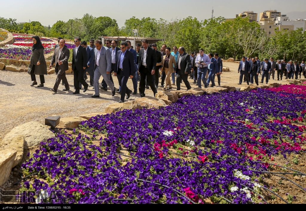افتتاح باغ گلها در شیراز