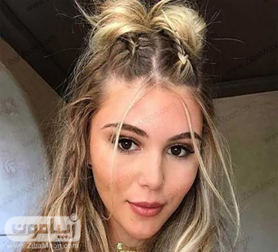 مدل مو فرق وسط دخترانه جدید 