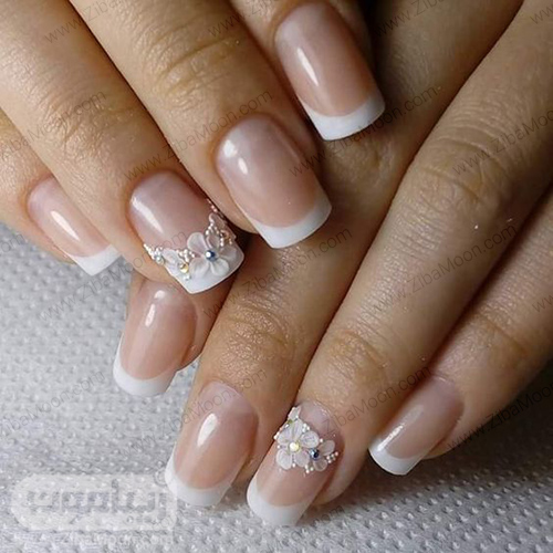 مدل های جدید فرنچ ناخن گرد و مربعی