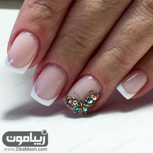 مدل های جدید فرنچ ناخن گرد و مربعی