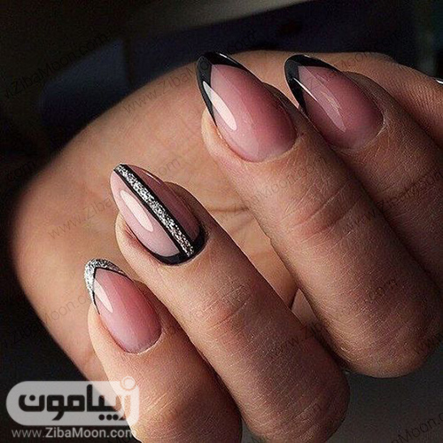مدل های جدید فرنچ ناخن گرد و مربعی