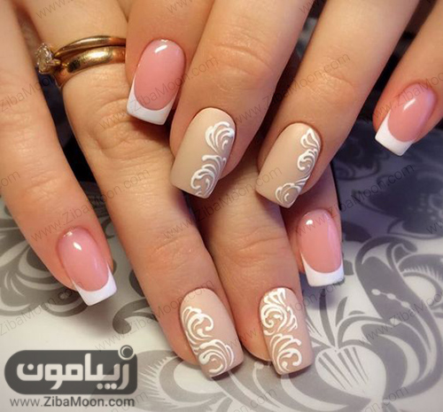 مدل های جدید فرنچ ناخن گرد و مربعی