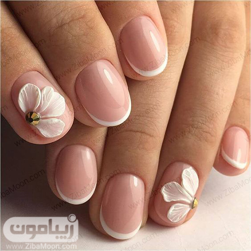 مدل های جدید فرنچ ناخن گرد و مربعی