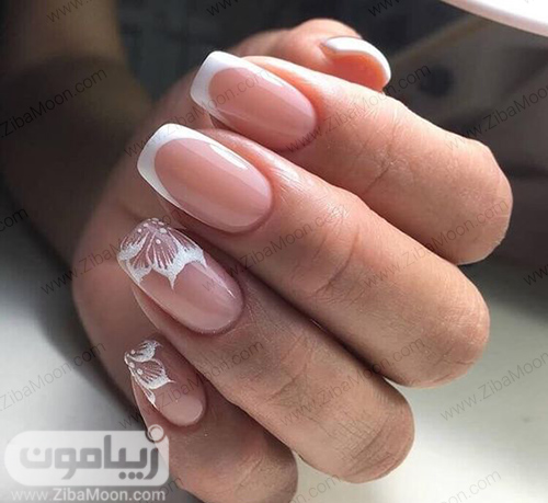 مدل های جدید فرنچ ناخن گرد و مربعی