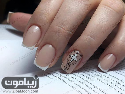 مدل های جدید فرنچ ناخن گرد و مربعی