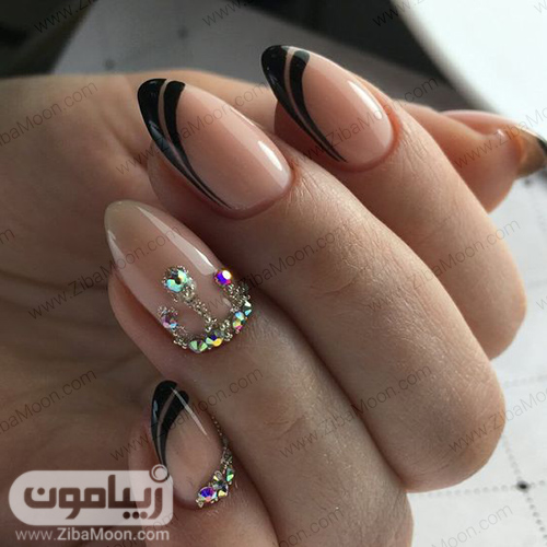 مدل های جدید فرنچ ناخن گرد و مربعی