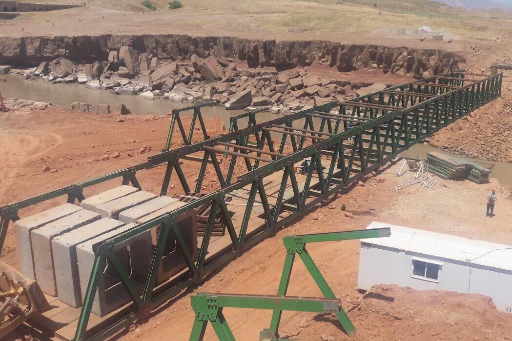 فاز اول پل موقت گاومیشان افتتاح شد