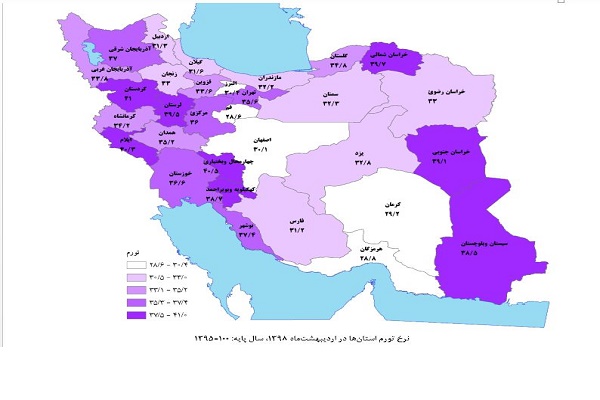 نرخ تورم گیلان پایین تر از نرخ تورم کشور