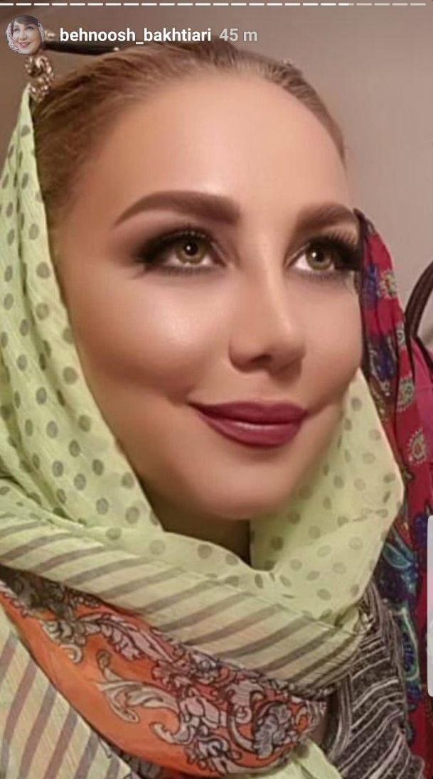 چهره ها/ بهنوش بختیاری با چشمان رنگی