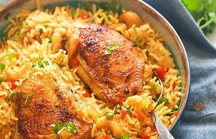 برياني مرغ و سبزيجات؛ يک غذاي خوشمزه هندي