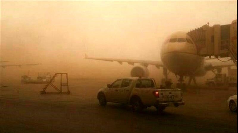 دید افقی در فرودگاه زاهدان به ۵۰۰ متر کاهش یافت