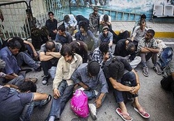 طرح جمع آوری معتادان متجاهر در خرمدره