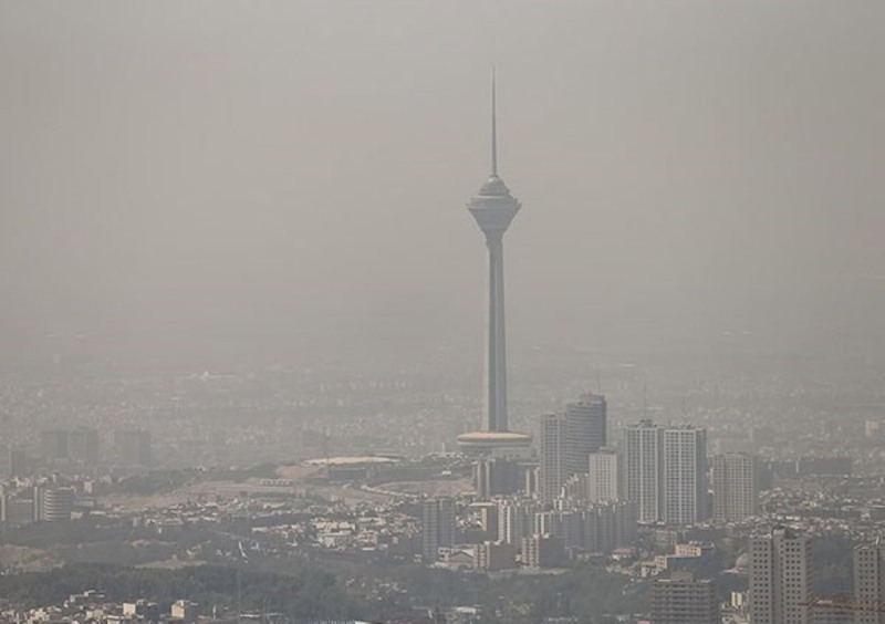 روند افزایشی دما و آلودگی هوای تهران