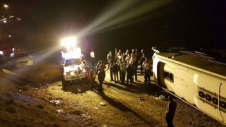 واژگونی اتوبوس زائران عراقی در لرستان