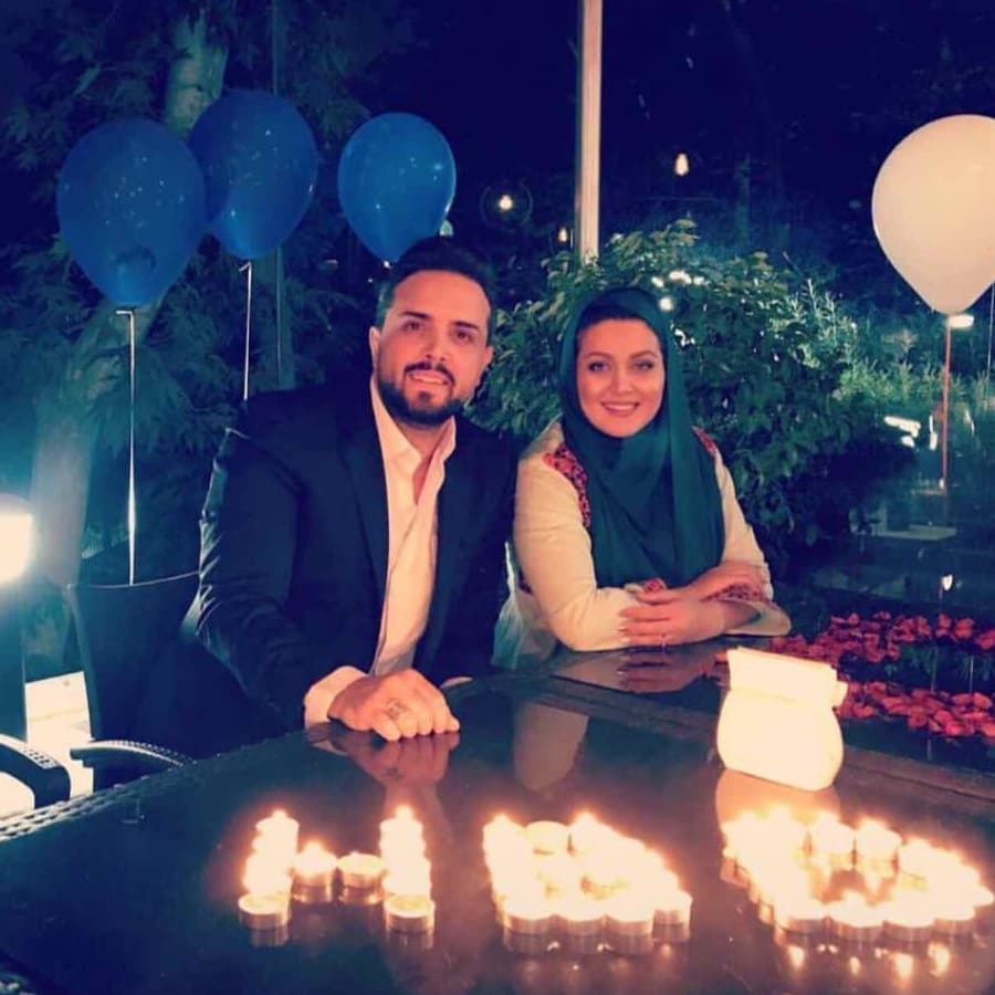 آقای مجری و همسرش در شب تولد 43 سالگی‌اش