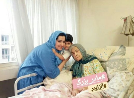 چهره ها/ دیدار خانم مجری با مادربزرگش