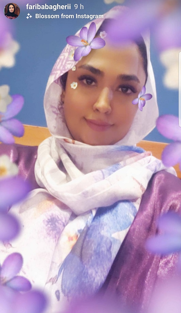 چهره ها/ فریبا باقری در هاله‌ای از گل