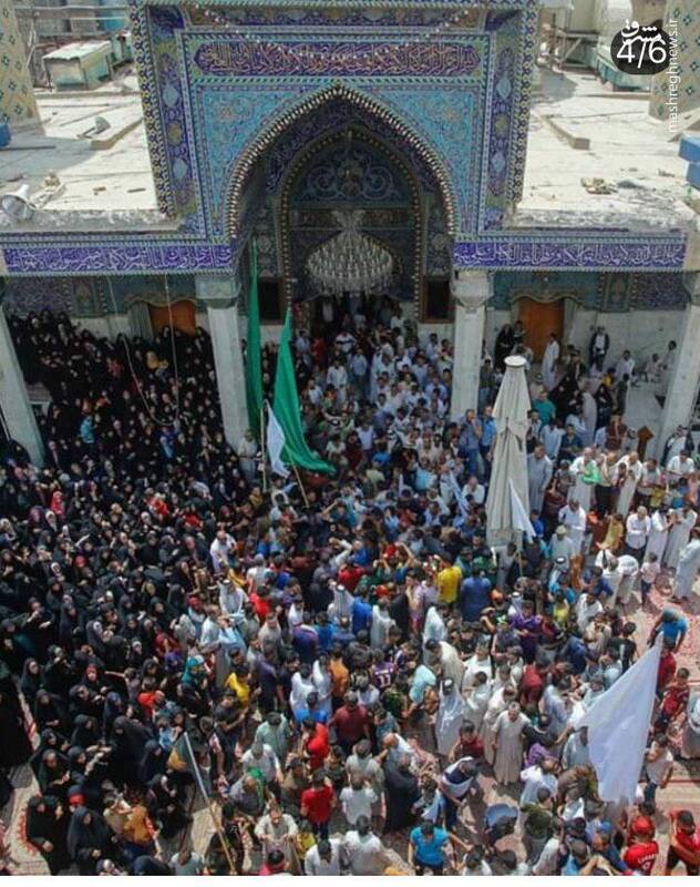  استقبال مردم بابِل از پنجره فولاد ضریح حضرت قاسم