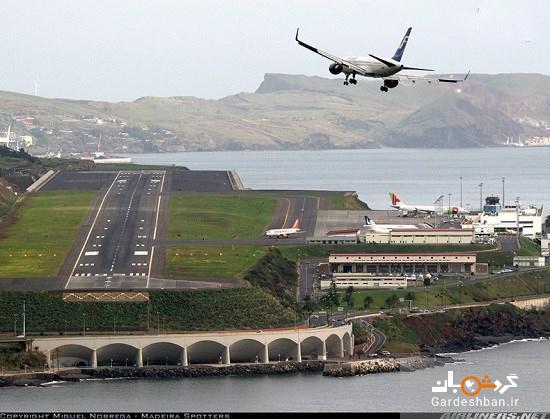فرودگاه بین المللی مادیرا در پرتغال کنار دریا