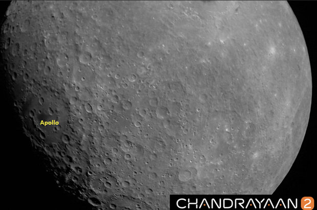فضاپیمای «چاندرایان۲» از ماه عکس گرفت