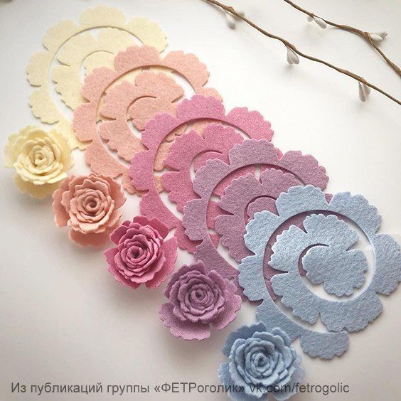 زیباترین گل های نمدی با الگوی ساخت