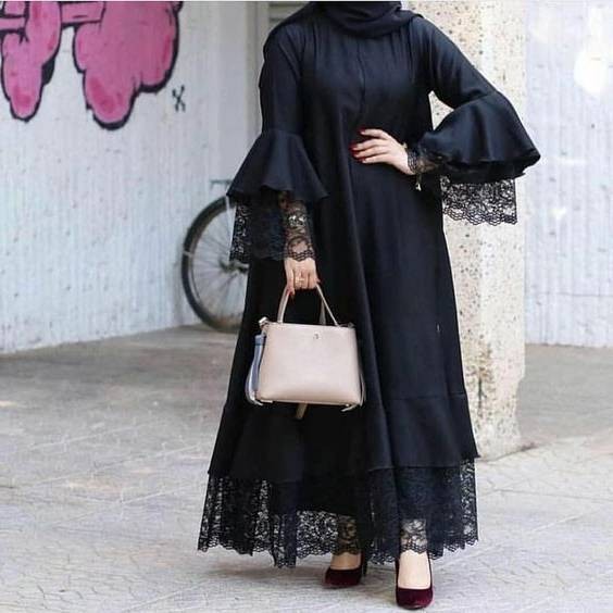 مدل مانتوهای مشکی مجلسی