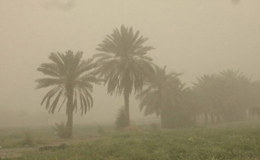 وزش باد و گرد و خاک در کرمان