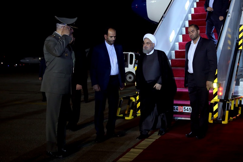 عکس/ بازگشت رییس جمهور به تهران