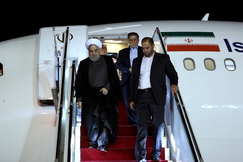 عکس/ بازگشت رییس جمهور به تهران