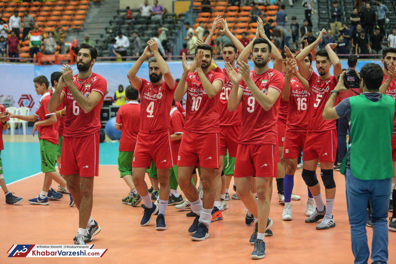 عکس/ پیروزی قاطعانه والیبال ایران مقابل هند