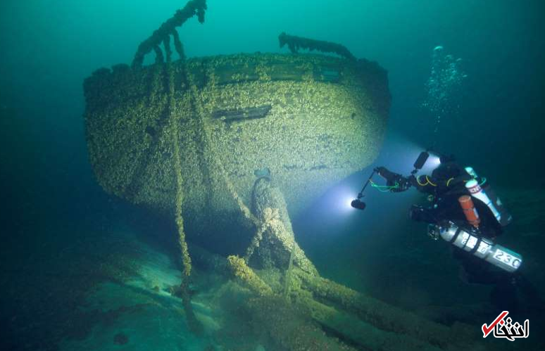 یافتن بقایای کشتی تاریخی غرق شده در دریاچه میشیگان