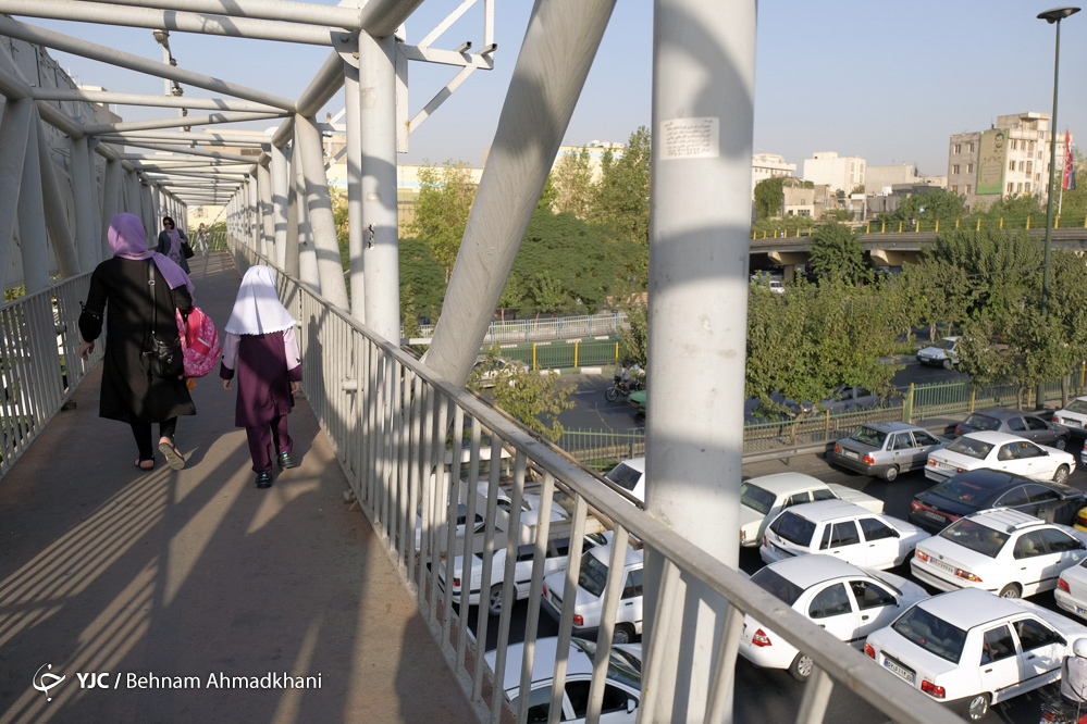 خیابان‌های تهران در اول مهر ۹۸